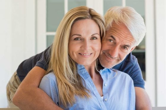 Middle-aged couple.