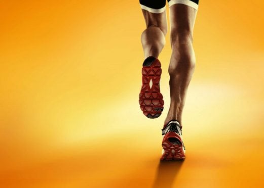 A runner's calves.