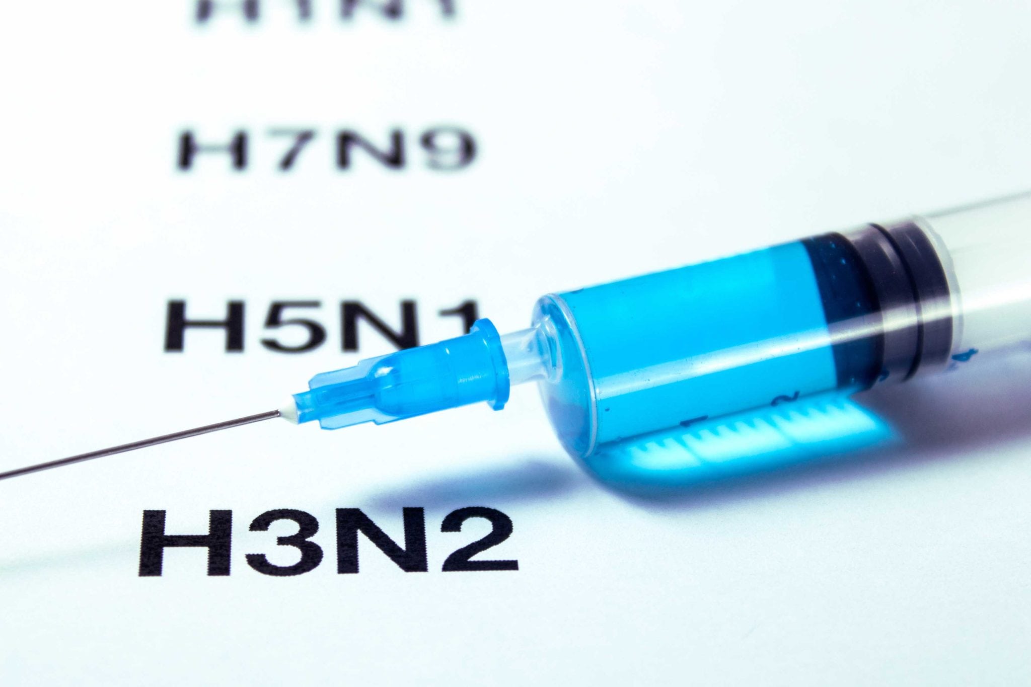 Syringe and H3N2.