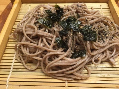 Soba noodles.