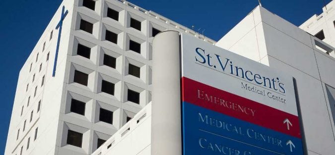 St. Vincent's Medical Center.