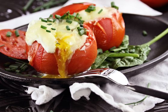 Baked Tomato and Egg Cups