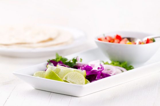 Turkey & Red Cabbage Tortillas With Chipotle Sauce
