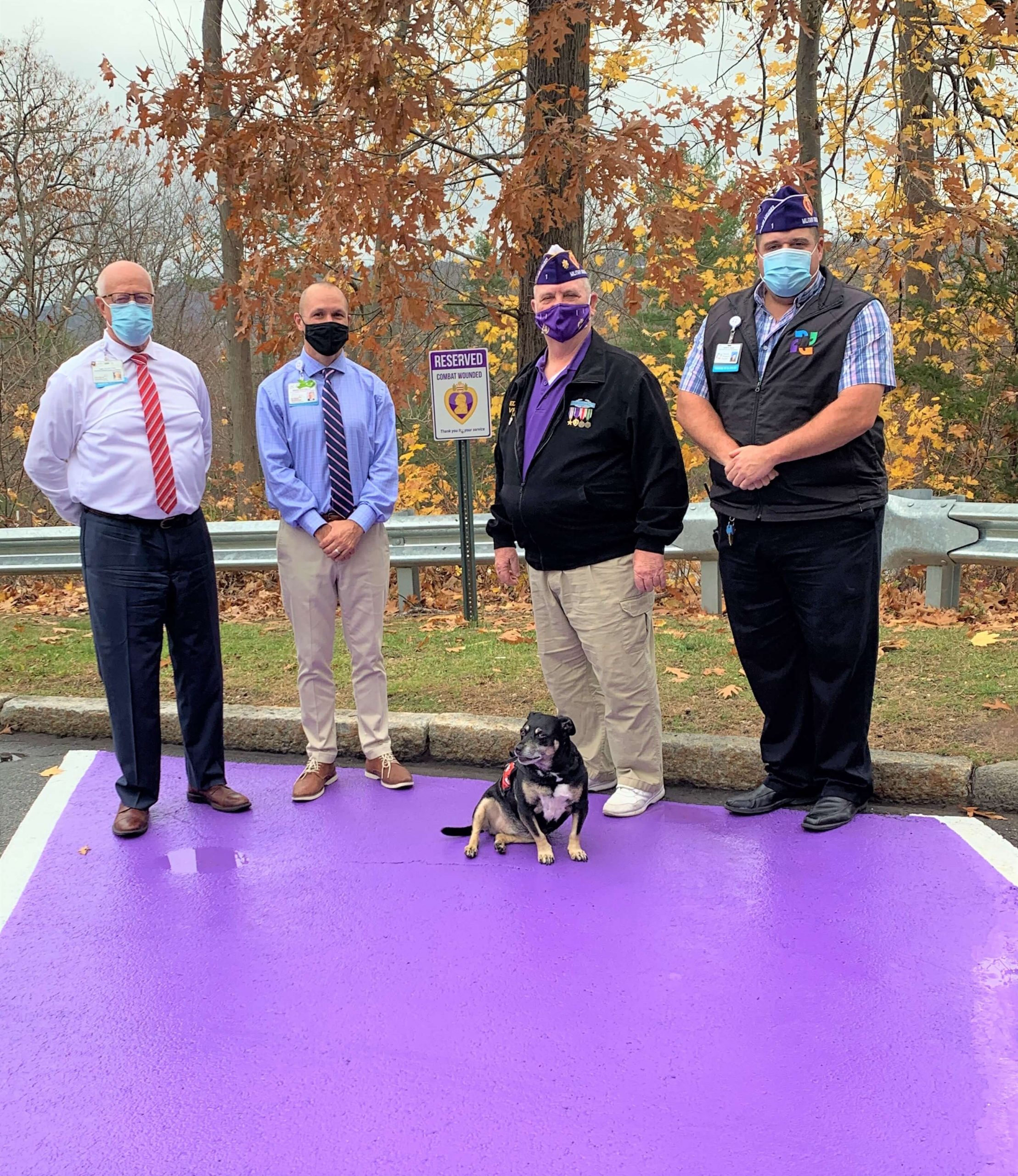 CHH Designates Parking Spot for Purple Heart Recipients